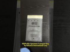 Busta per pericolo biologico riciclabile a misura