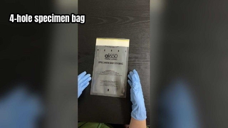 Borsa per campioni a 4 fori senza sacchetto assorbente