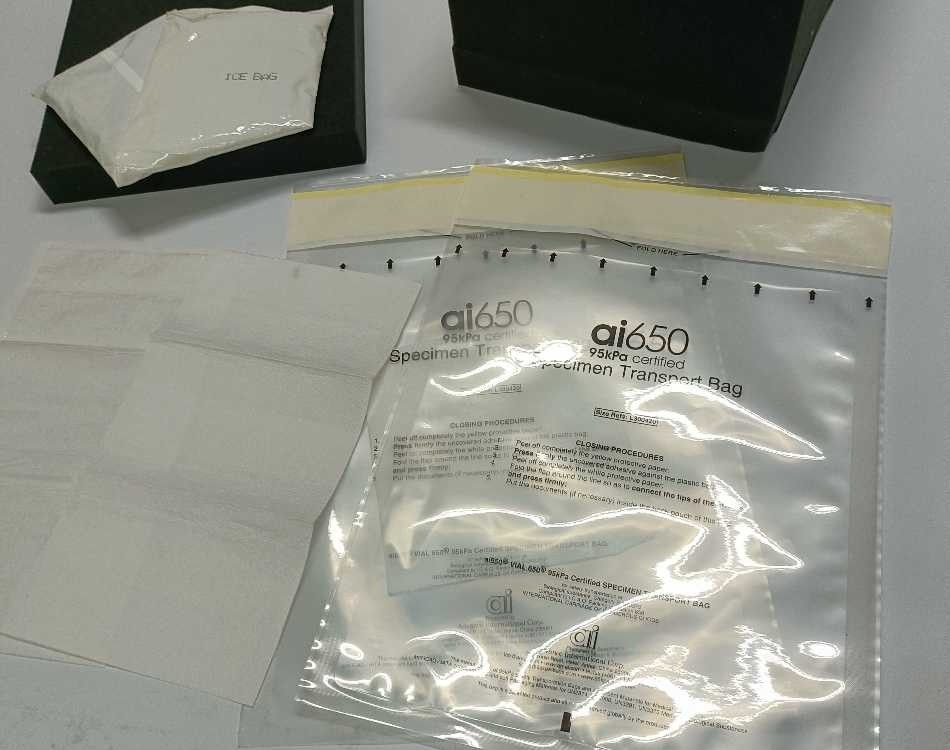 Borsa per il trasporto di campioni biologici da 95 kpa 100% plastica LDPE