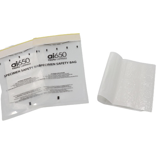 Borse di plastica amichevoli di pressione di Eco 95 Kpa della doppia chiusura lampo della tasca per il rischio biologico liquido