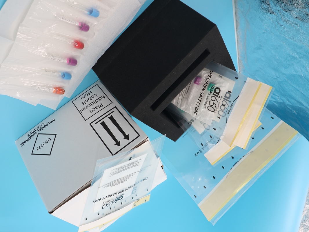 Confezione di ghiaccio in gel frigorifero e sacchetti di plastica da 95 kPa per campioni di sangue liquido