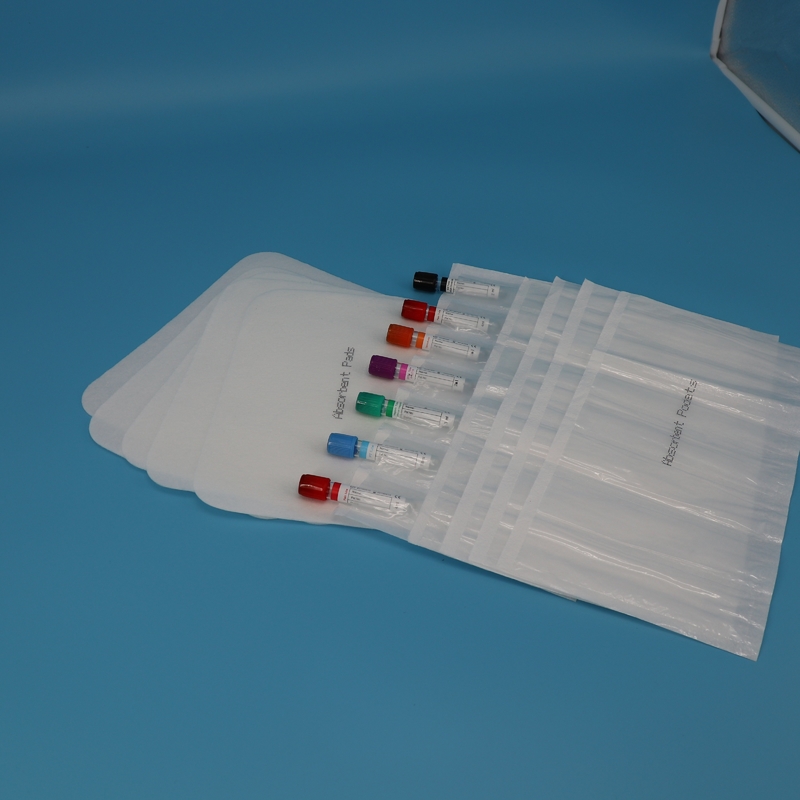 95kPa Tubi del siero per il turniquetto Prelievo di sangue Maniche di tasca assorbenti a 4 fessure 2400pcs/pacco Per chimici