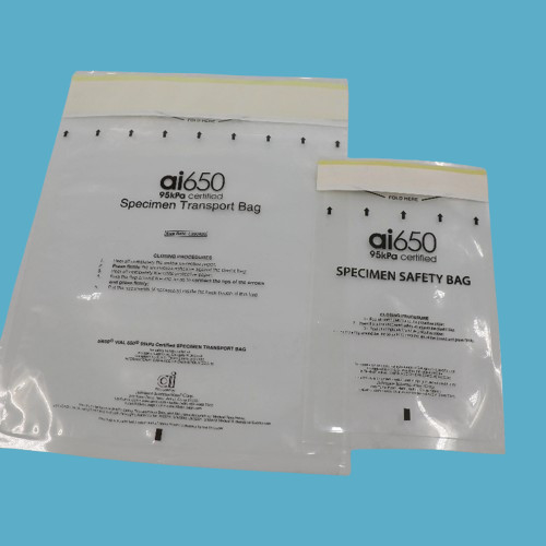 S168283 95 KPa Sacchetti di sicurezza per il trasporto di campioni medici, clinici o diagnostici OD 165mm X 283m