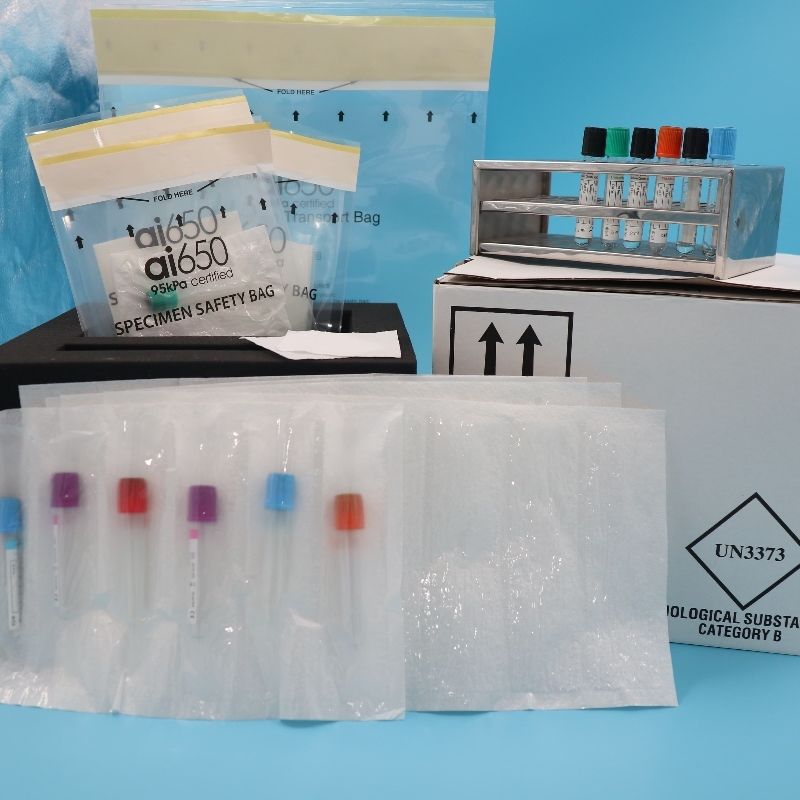 Esemplari medici sacchetti di trasporto a prova di perdite pericolosità biologica sacchetti a chiusura zip per campioni di sangue raccolta di urina e uso di laboratorio