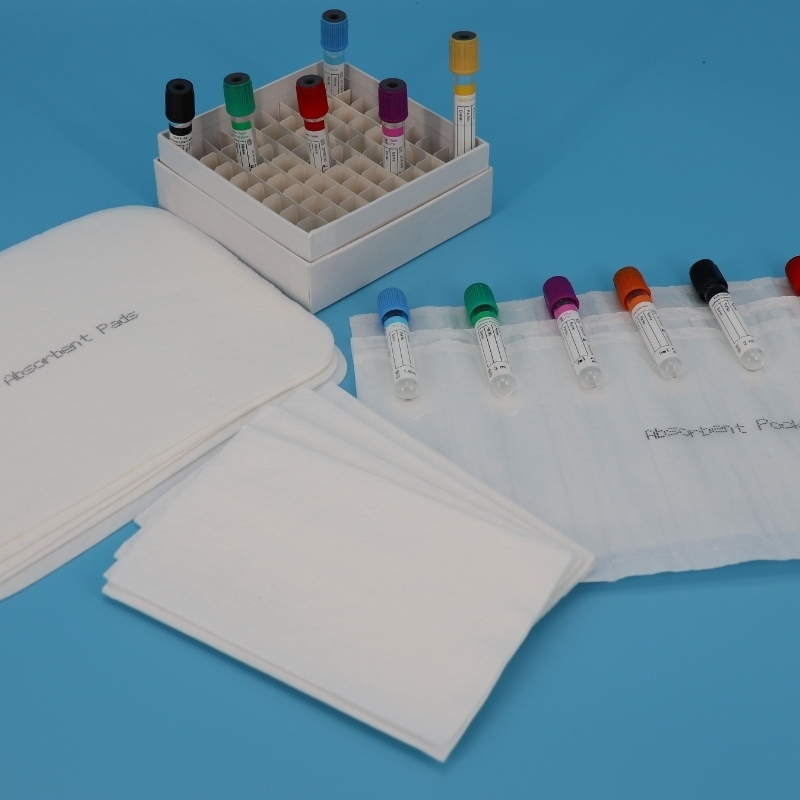 Sacchetti per il trasporto di pericolo biologico da 95 kPa con 4 fessure a manica assorbente e 550 ml di assorbente