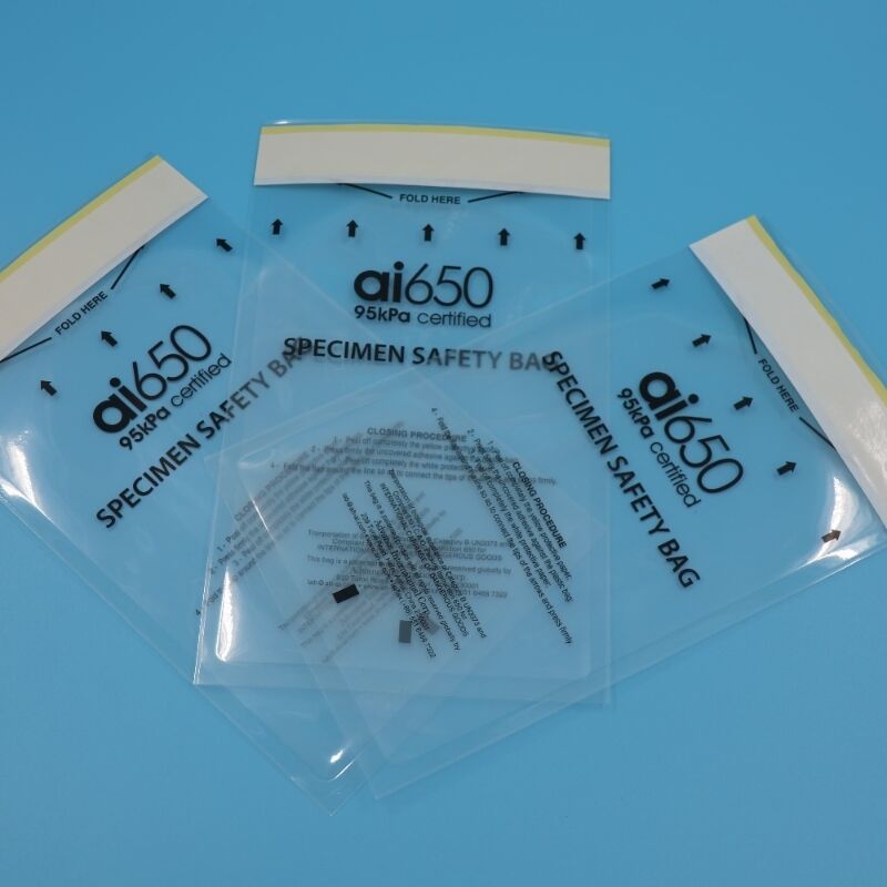 Sacchi per il trasporto di materiali biologici pericolosi certificati a 95 KPa - Tripla sigillatura per campioni biologici e infettivi, conformi a UN2814 e IATA