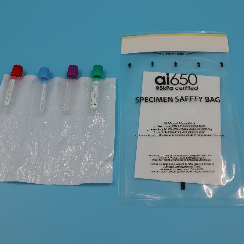 Sacchi per materiali biologici UN3373 conformi a 95 KPa - Trasporto sicuro per campioni di categoria B