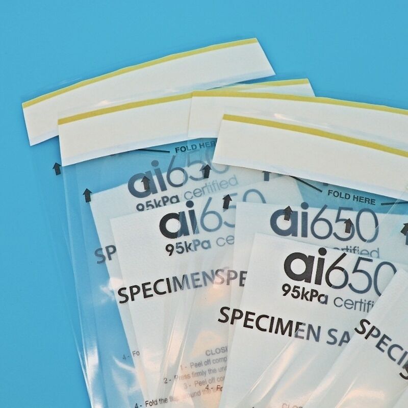 AI650 4, 6, And 7 Slotted Absorbent Pouches – 500ml Capacity, 3x4 Inch Sleeves For Leak-Proof Storage Of Lab Specimens In Transport Bags