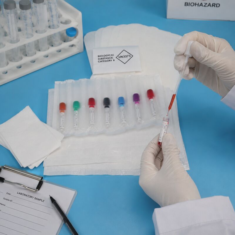 95 kPa Sacchetti per il trasporto di campioni di pericolo biologico