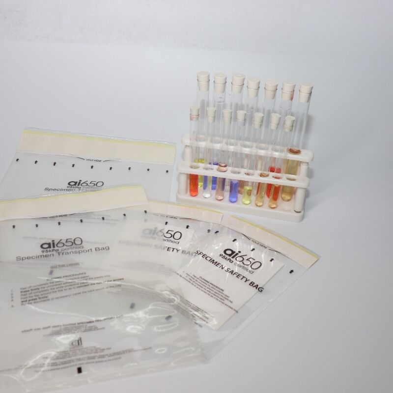 Borsa assorbente usa e getta per la conservazione di campioni di laboratorio e clinici Borsa a rischio biologico resistente alle perdite ad alta capacità di assorbimento