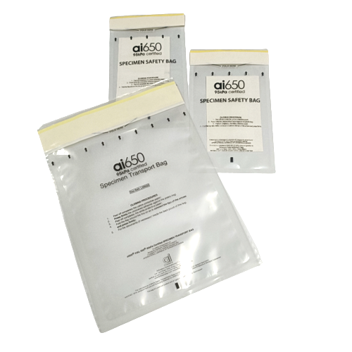 Portatore di campioni biologici a 7 tasche con sacchetti UN3373 da 95 kPa