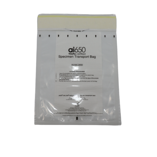 Tubo medico monouso per campioni con tasca assorbente ad alto assorbimento, 4 fessure per uso di laboratorio e per materiali a rischio biologico