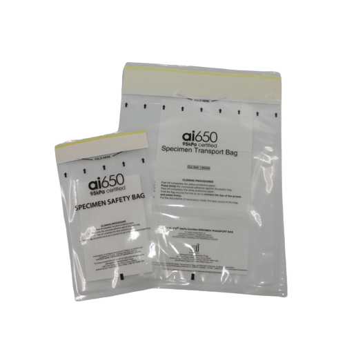 Tasca assorbente monouso per campioni di sangue/urine disponibile in 4 e 7 scomparti (serie AI650), affidabile per il trasporto in laboratorio
