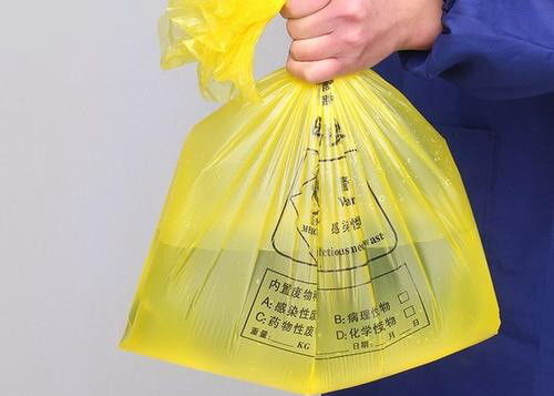 Colore nero borsa del rinforzo del lato della sostituzione di 60 di gallone di rischio biologico borse di immondizia biodegradabile